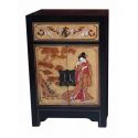 Meuble d'appoint chinois geishas
