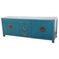 Furniture chinese tv blue patina