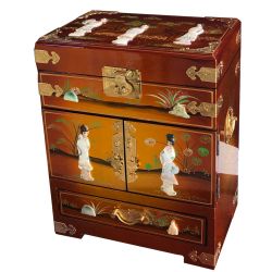 Boîte à bijoux laquée chinoise