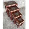 Tables gigognes chinoises rouges