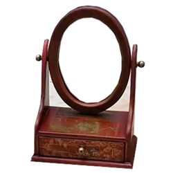 Miroir chinois avec tiroir de rangement