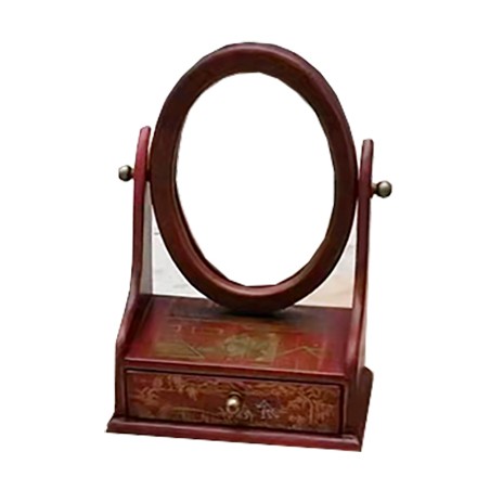 Miroir chinois avec tiroir de rangement 