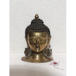 Tête de Bouddha en bronze - H:20cm - Arrivage 01.2022