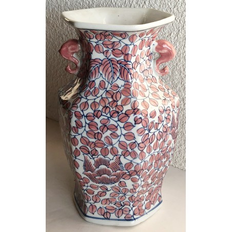 Vase rose de Chine 27cm