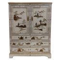 Armoire chinoise laquée 3 tiroirs