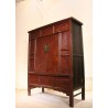 Grande armoire chinoise oblique ancienne