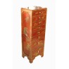 Colonne chinoise 8 tiroirs - meuble chinois laqué