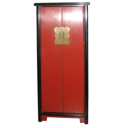 Armoire chinoise rouge deux teintes