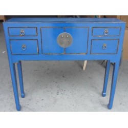 Console chinoise bleue