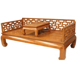 Sofa chinois avec table basse
