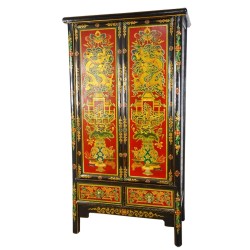 Armoire tibétaine dragon