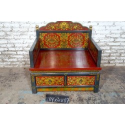 Sofa tibétain pour 1 personne