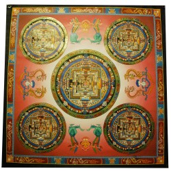 Pancha mandala tibétain