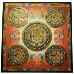 Pancha mandala tibétain