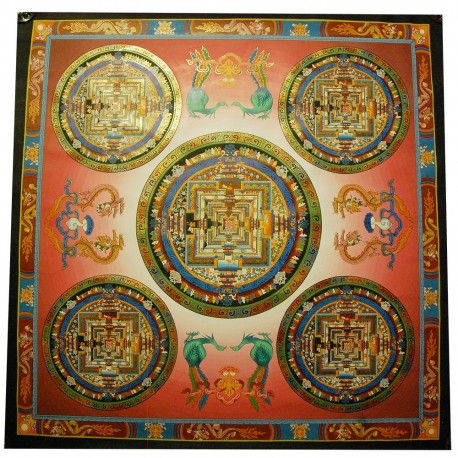 Pancha mandala tibétain