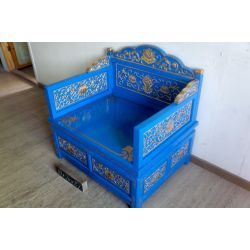 Sofa tibétain bleu