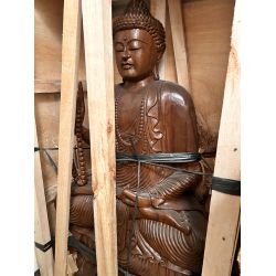 Statue buddha holz der ausbildung