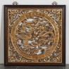 Tableau sculpture bois de dragon