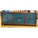 Buffet chinois 6 portes bleues