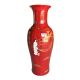 Große vase chinesisch rot von hand bemalt