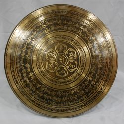 Gong népalais en bronze du Népal 