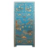 Armoire chinoise bleue aux mille enfants