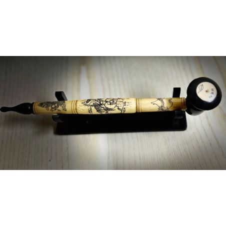 Pipe vietnamienne en os de buffle 40cm