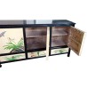 Buffet noir de Chine du nord portes peintes