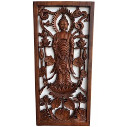 Tableau de Bouddha sur fleur de lotus