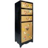 Armoire chinoise laquée dorée 50x40x130