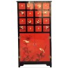 Armoire apothicaire laquée 16 tiroirs 80x40x150