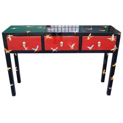 Console laque rouge...