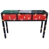 Console laque rouge papillons dorés 110x35x85