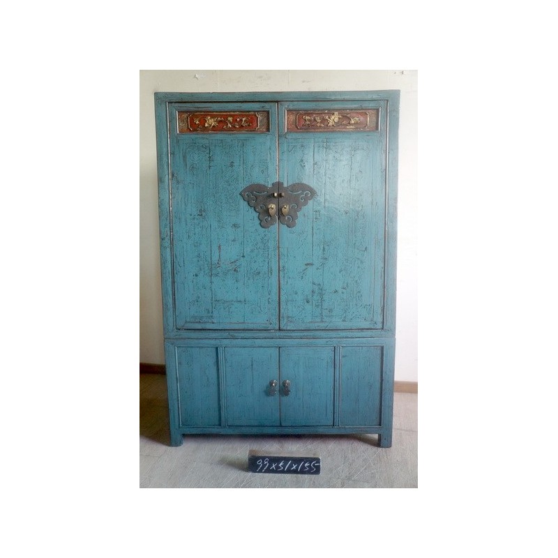 Armoire vietnamienne bleue Armoire vietnamienne bleue