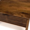 Table basse japonaise carrée en manguier