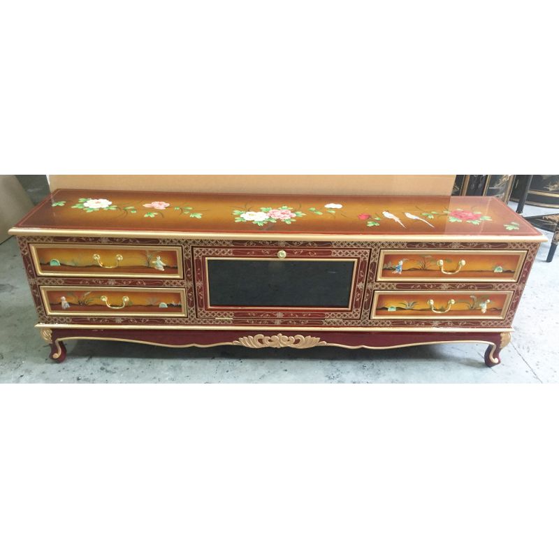 Meuble chinois TV laqué Meuble chinois TV laqué