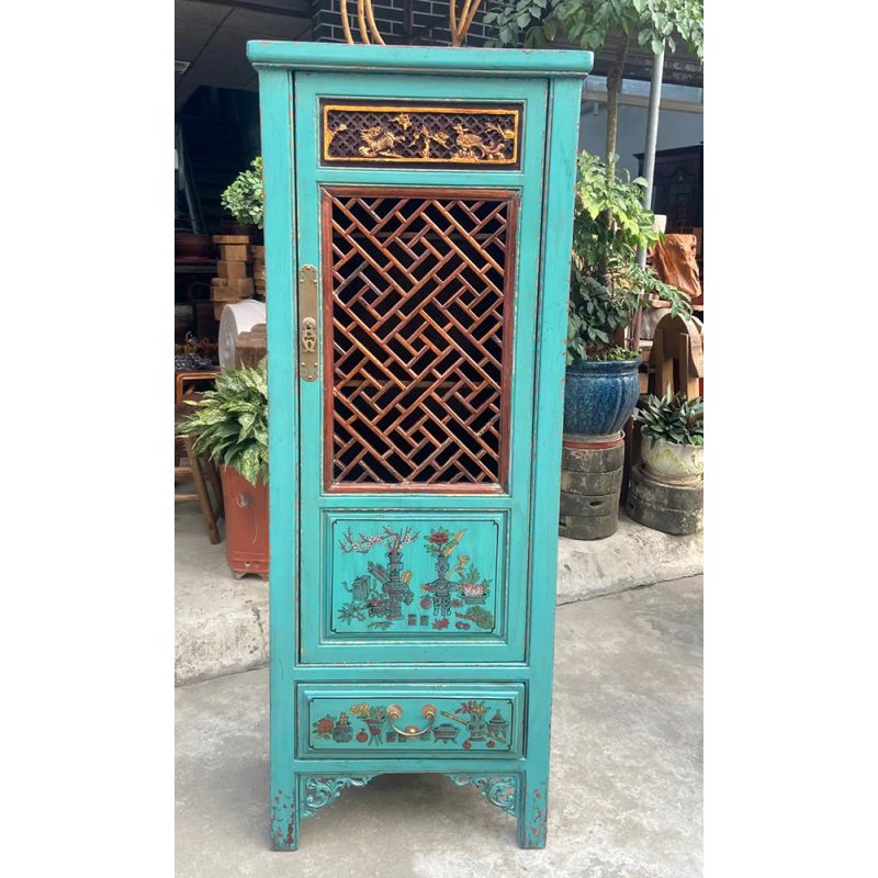 Armoire vietnamienne bleue - En précommande Armoire vietnamienne bleue - En précommande
