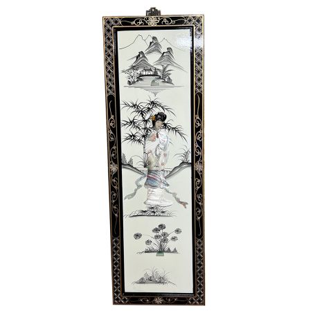 Tableau laqué vietnamien incrusté nacre