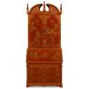 Secrétaire chinois double laqué rouge