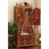 Secrétaire chinois double laqué rouge