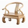 Fauteuil chinois fer à cheval en essence d'orme naturel