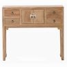 Console chinoise en orme brut