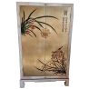 Armoire chinoise laque dorée peinte à la main