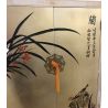 Armoire chinoise laque dorée peinte à la main