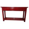 Console chinoise rouge 3 tiroirs