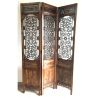 Paravent en bois sculpté