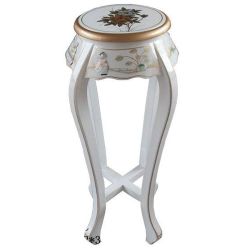 Console chinoise laque blanche
