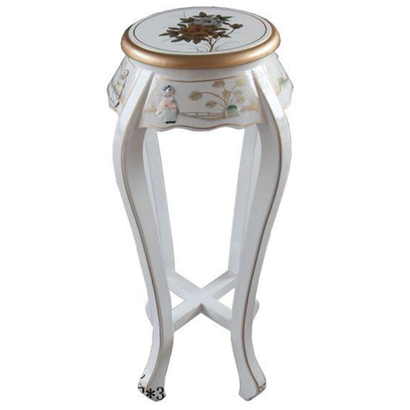 Console chinoise laque blanche