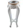 Console chinoise laque blanche