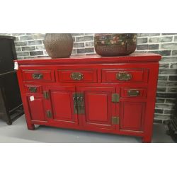 Buffet chinois ancien rouge - ARRIVAGE DU 11.2025